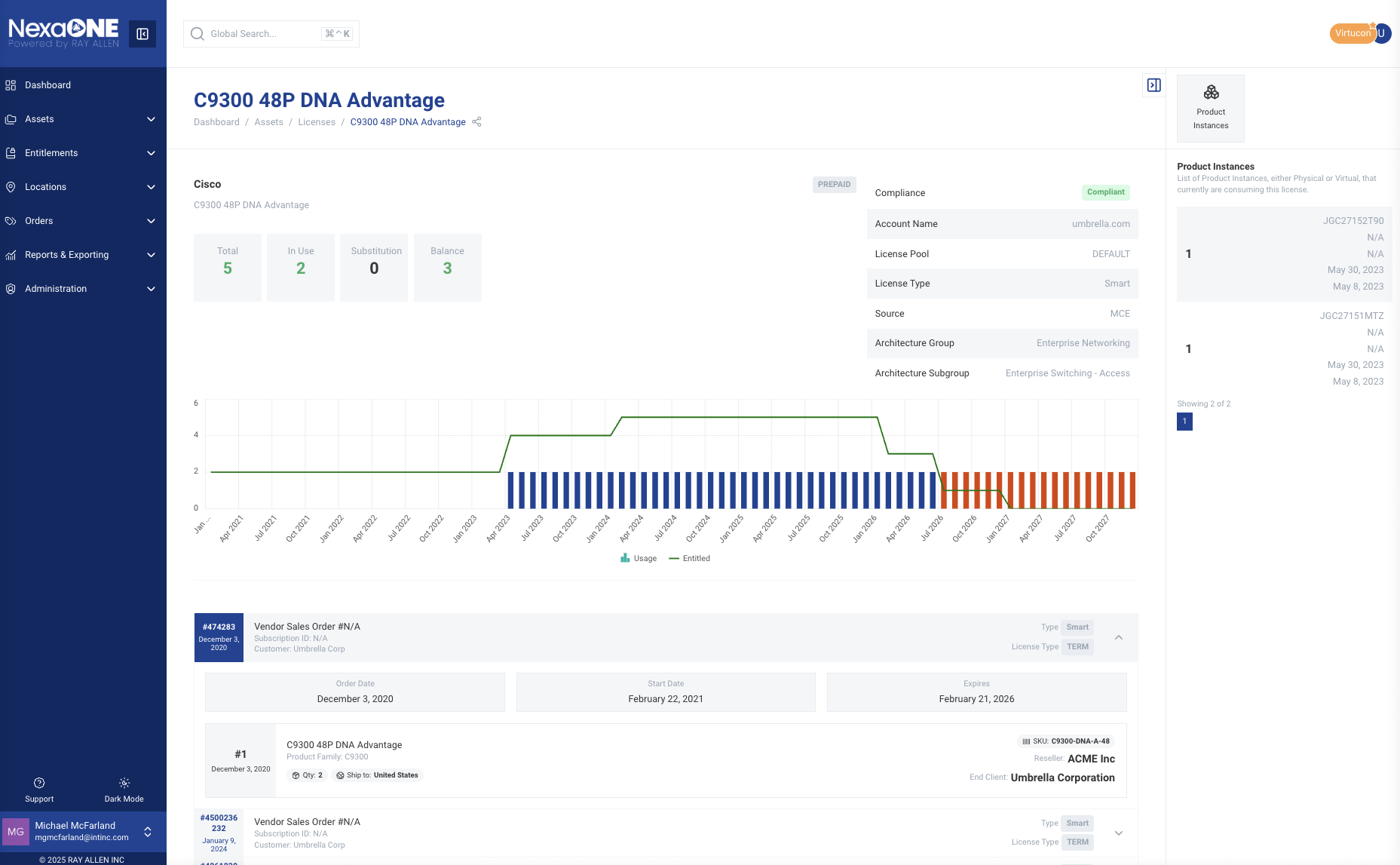 NexaONE 1 - License Data